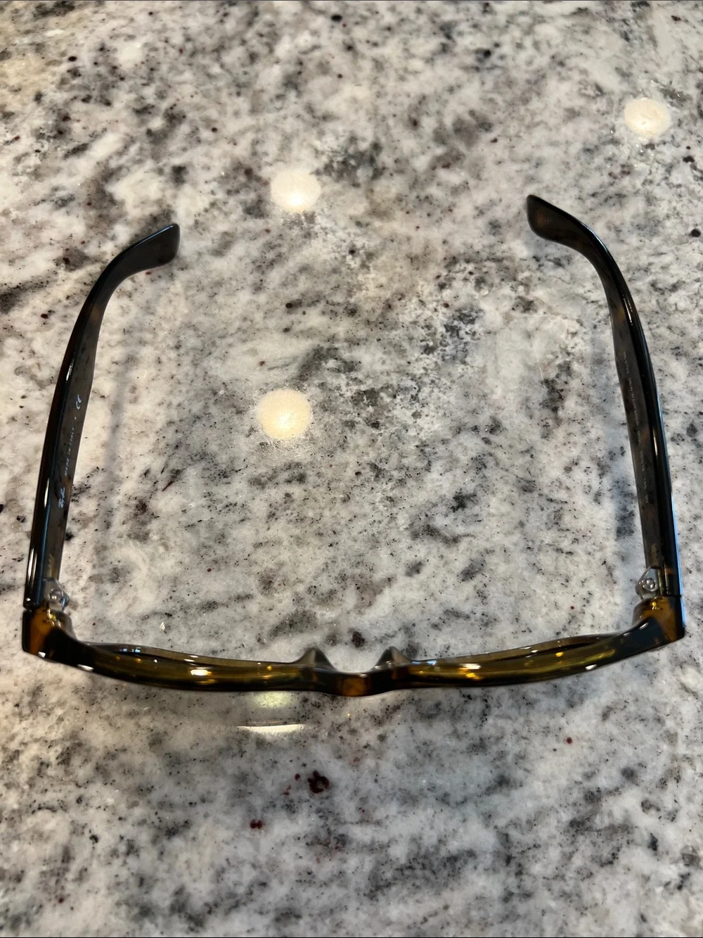 Ray-Ban Tortoise Frame Sunglasses with Green Lenses